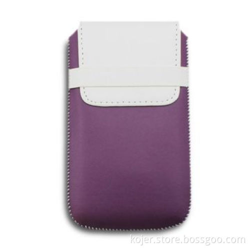 Leather Case for Apple's iPhone 4, Inside with Retractable Pull-tab, Fine Workmanship in Overlocking